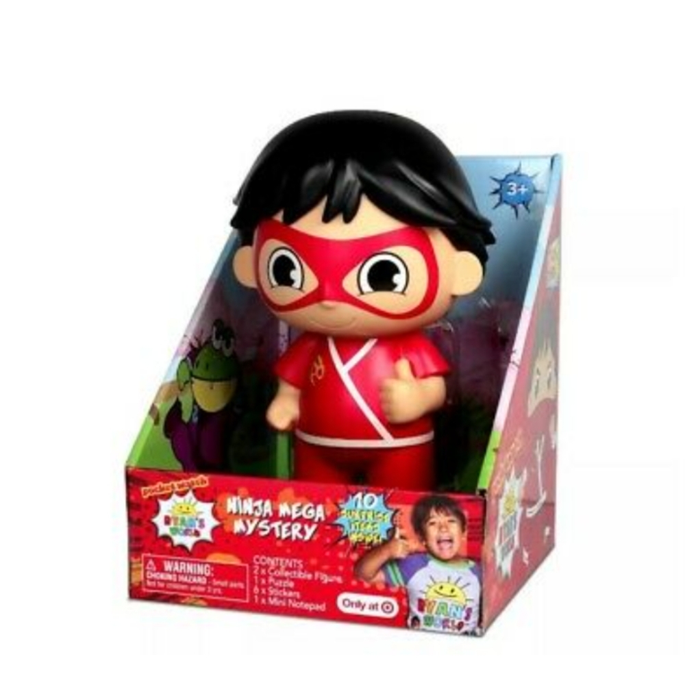 Ryan's World Ninja mega mystery coin bank NIB